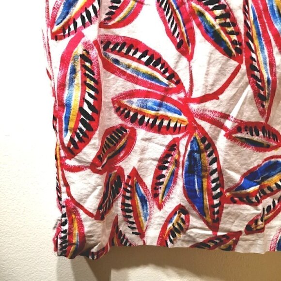 J Crew Women's M Asym Open Shoulder Floral Dress - Picture 4 of 12